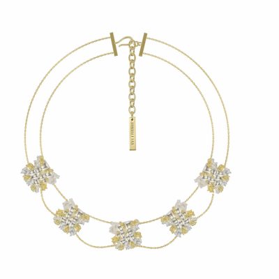 Tweed Choker Necklace
