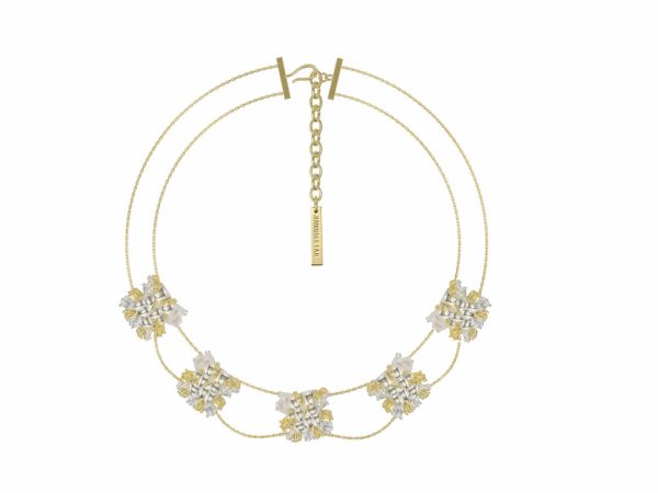 Tweed Choker Necklace