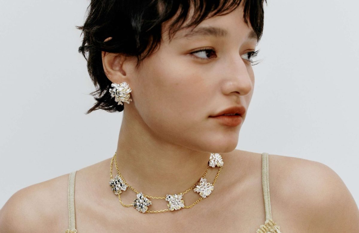 Tweed Choker Necklace