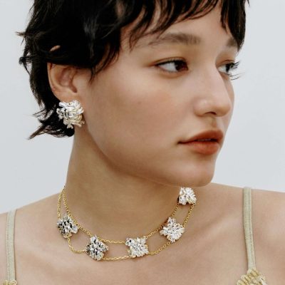 Tweed Choker Necklace