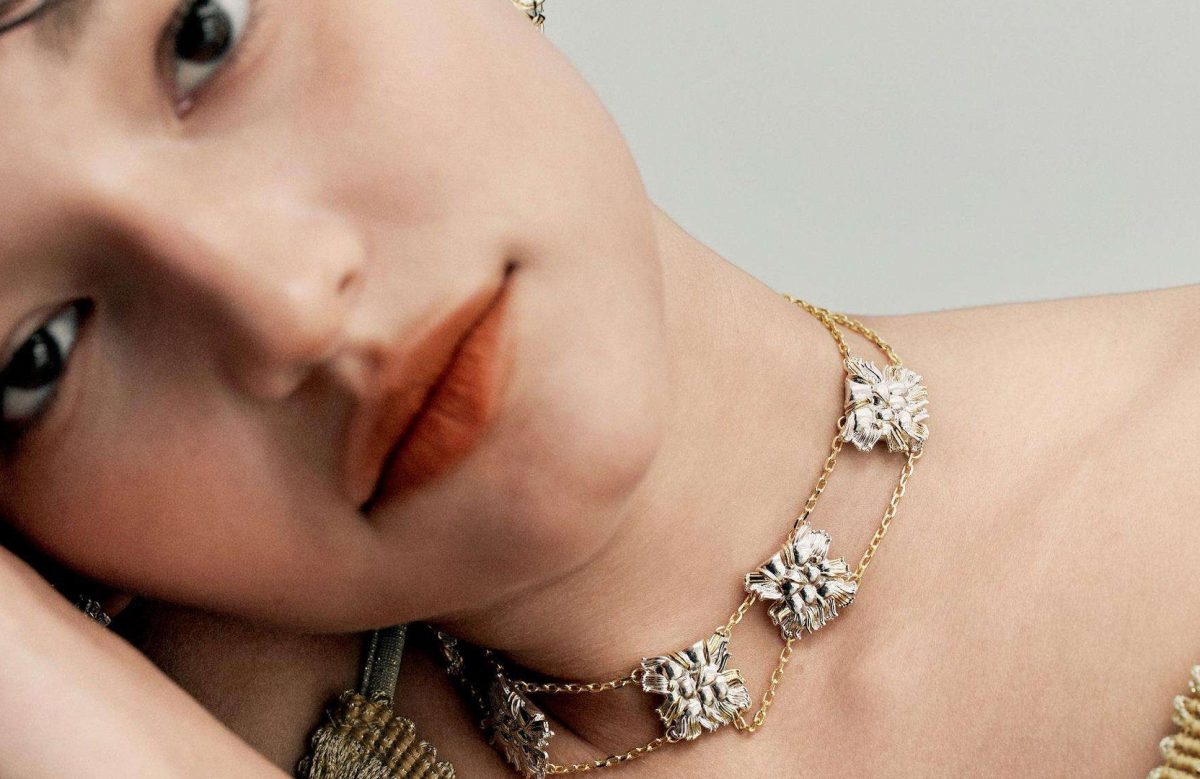 Tweed Choker Necklace