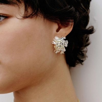 Tweed Fringe Earrings