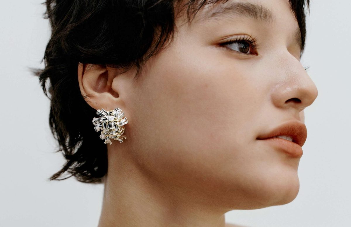 Tweed Fringe Earrings