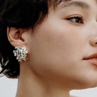 Tweed Fringe Earrings