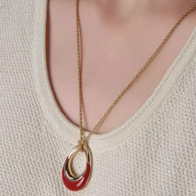 Red Glaze Necklace