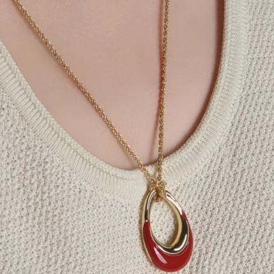 Red Glaze Necklace