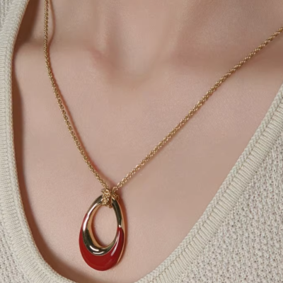 Red Glaze Necklace