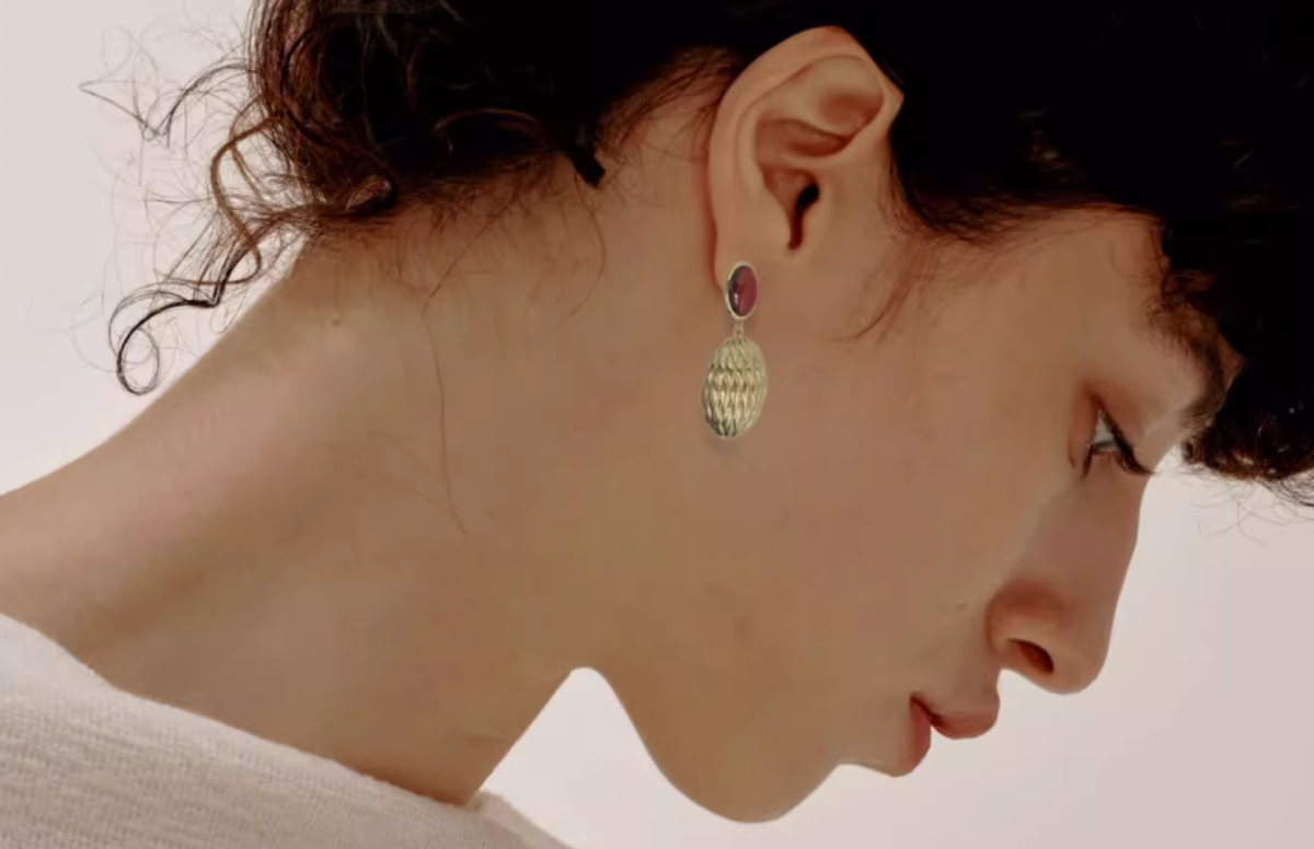 Lucky Scales Red Agate Earrings