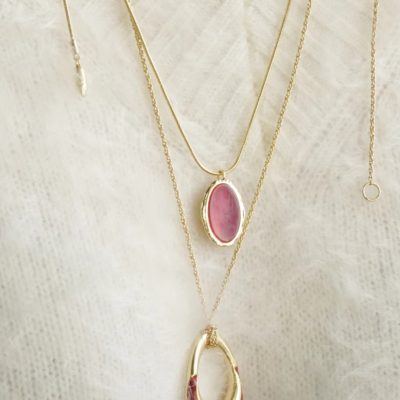 Lucky Scales Red Agate Necklace