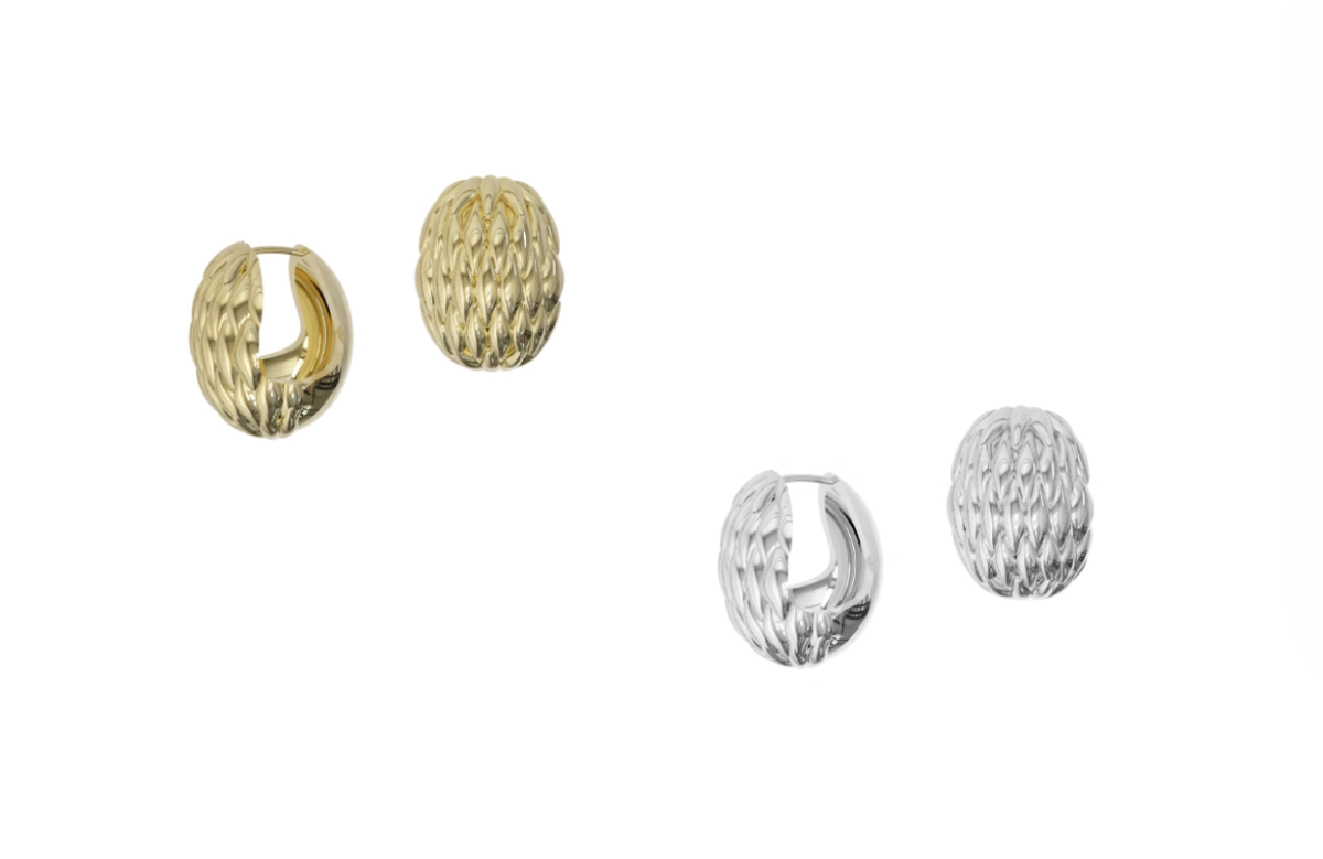 Lucky Scales Stud Earrings
