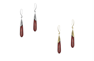 Carved Magnolia Draped Earrings