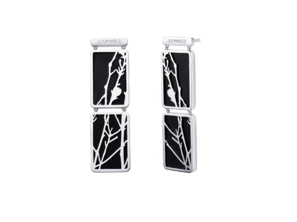 Carved Magnolia Draped Earrings