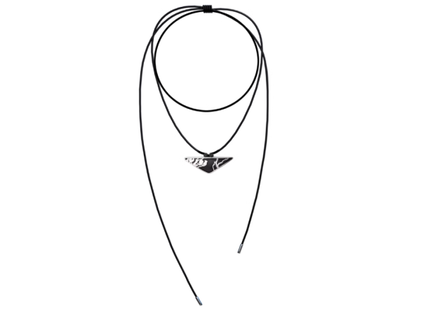 Magnolia Ornamental Pendant Long Necklace