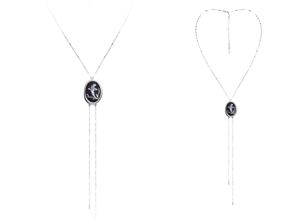 Mother-of-Pearl Magnolia Floral Necklace