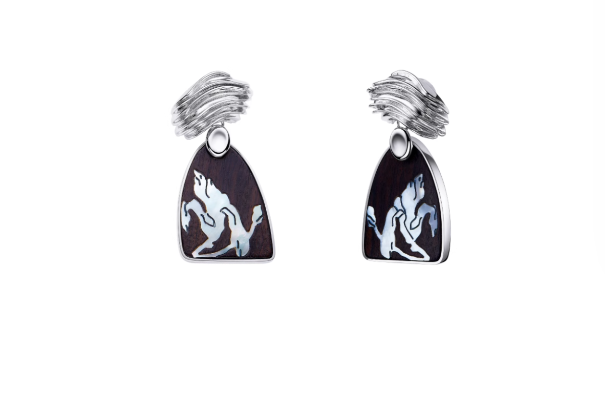 Mother-of-Pearl Magnolia Mountain View Earrings