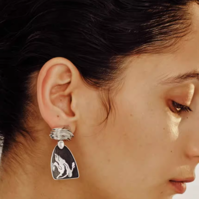 Mother-of-Pearl Magnolia Mountain View Earrings