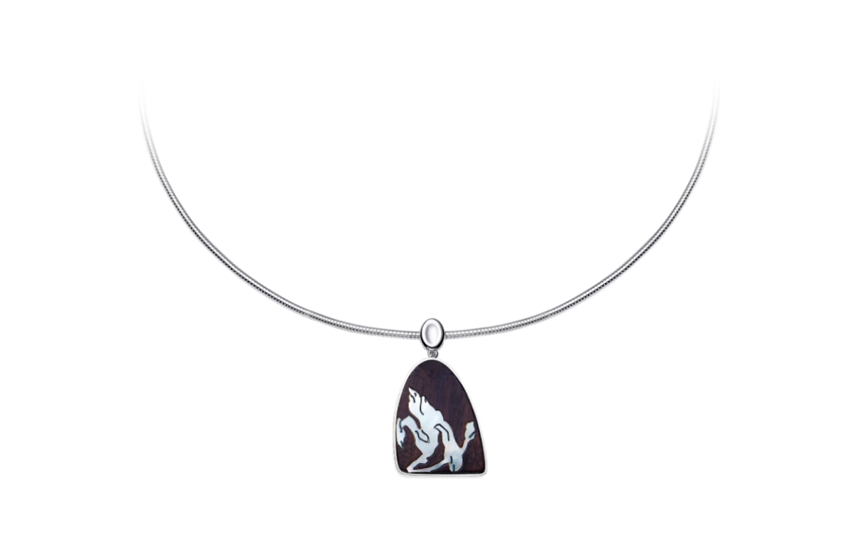 Mother-of-Pearl Magnolia Mountain Summit Necklace