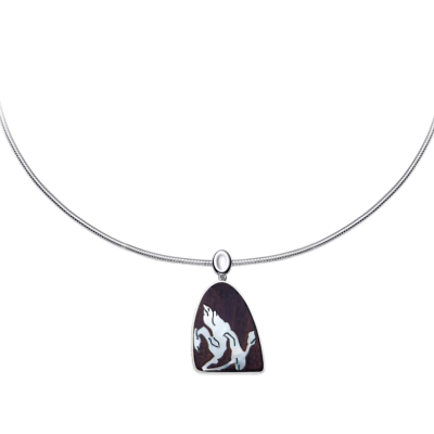 Mother-of-Pearl Magnolia Mountain Summit Necklace