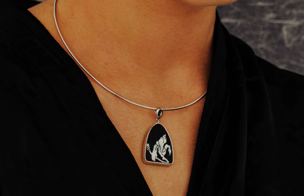Mother-of-Pearl Magnolia Mountain Summit Necklace